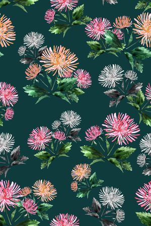 手绘花卉印花华亿平台图片