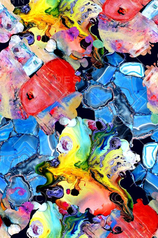 抽象印花华亿平台图片