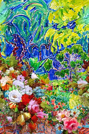 田园风印花华亿平台图片