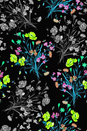 碎花印花华亿平台图片