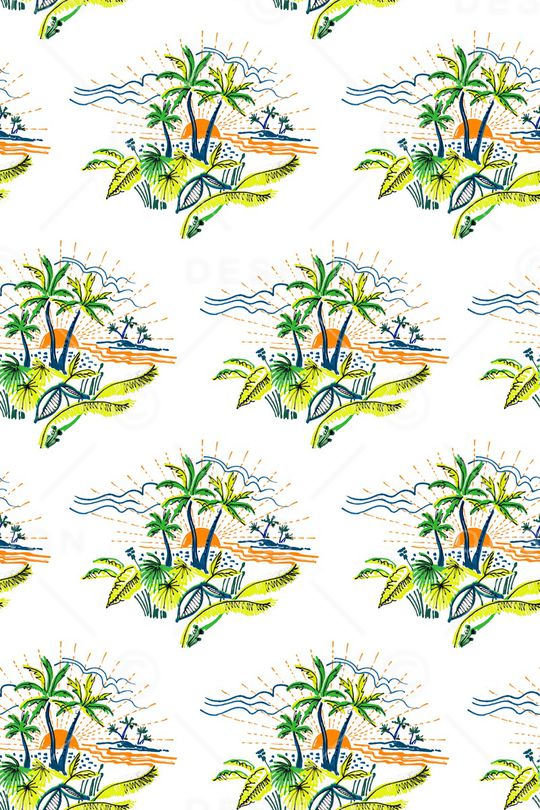 沙滩印花华亿平台图片