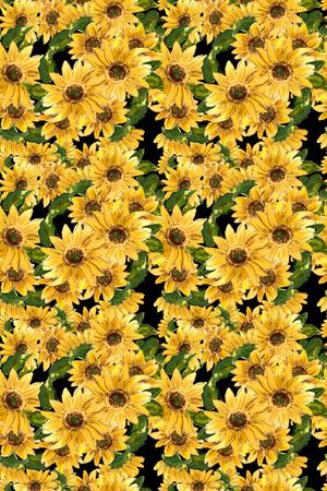 向日葵印花华亿平台图片