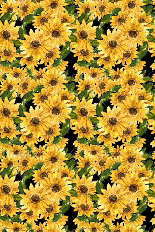 向日葵印花华亿平台图片