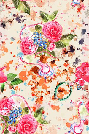 花朵印花华亿平台图片