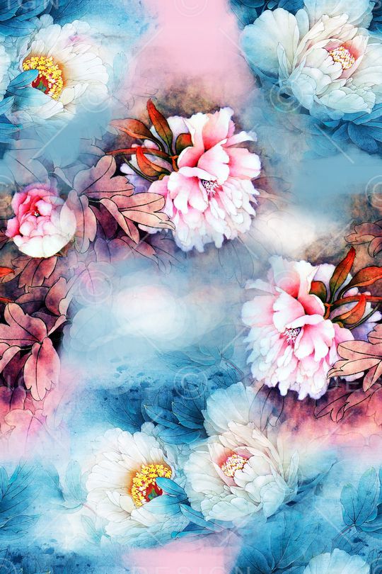 花瓣印花华亿平台图片