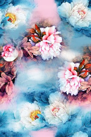 花瓣印花华亿平台图片