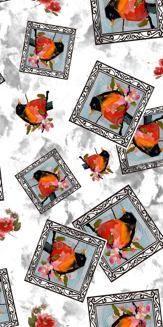 鸟印花华亿平台图片