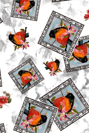 鸟印花华亿平台图片