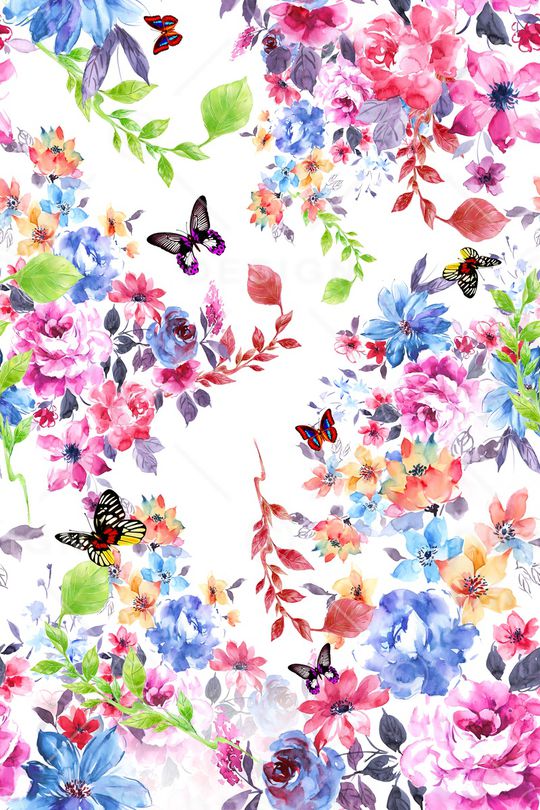 花朵印花华亿平台图片