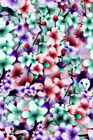 乱花印花华亿平台图片