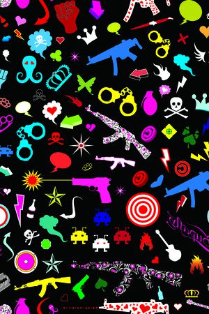 音乐符号印花华亿平台图片