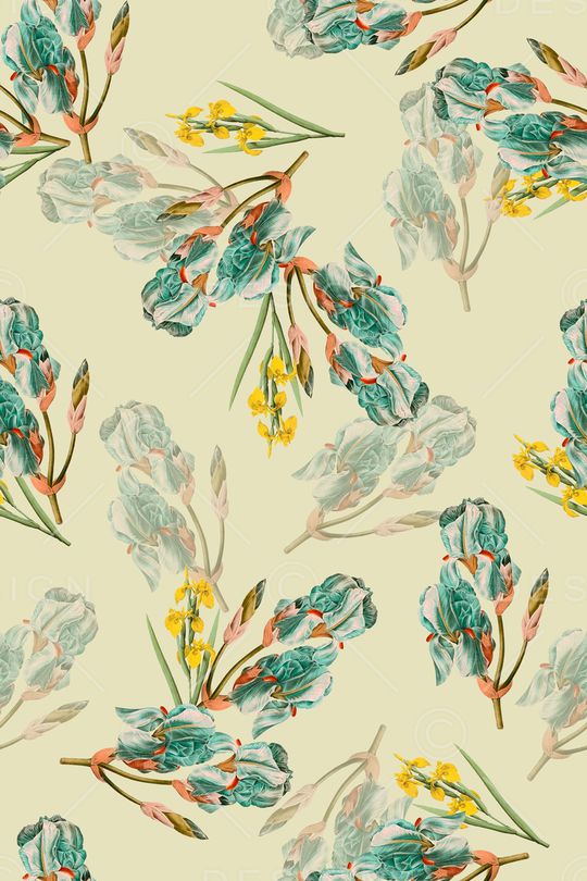 复古花卉印花华亿平台图片