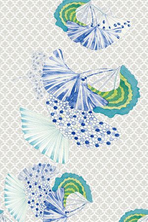 飞舞的银杏叶印花华亿平台图片