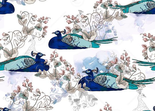 鸟印花华亿平台图片