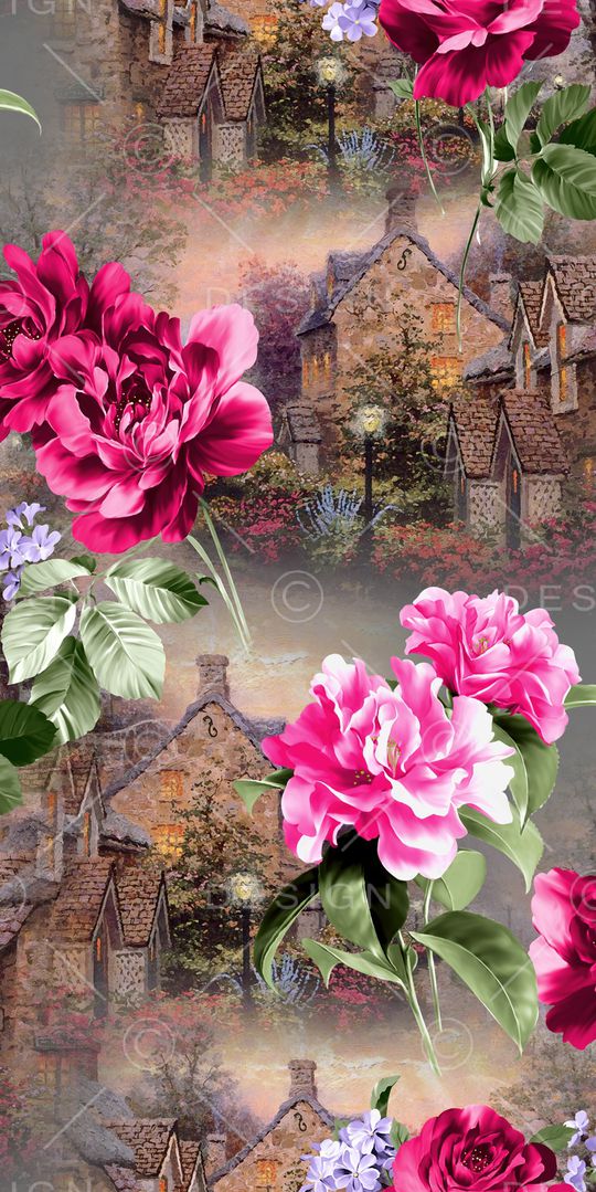 欧式建筑印花华亿平台图片