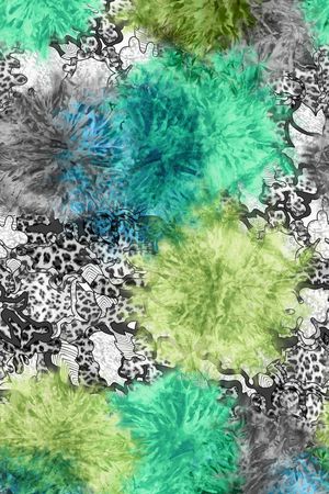 抽象印花华亿平台图片