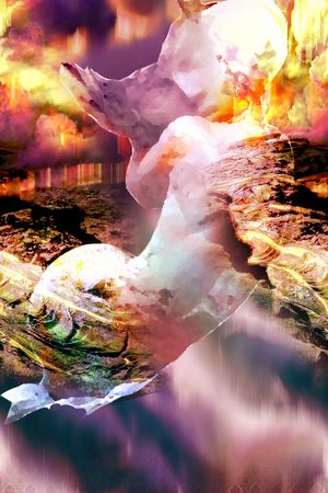 抽象印花华亿平台图片