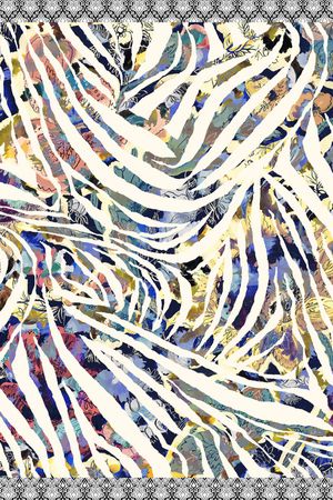 斑马纹印花华亿平台图片