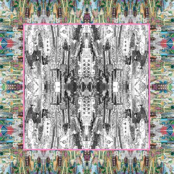 抽象印花华亿平台图片