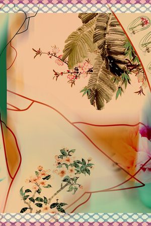 中国风印花华亿平台图片