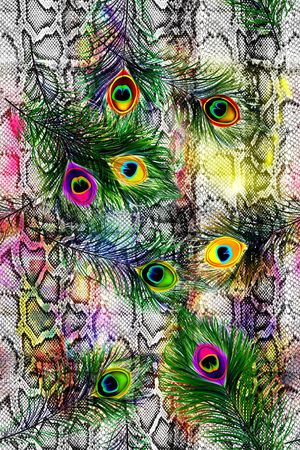 蛇纹印花华亿平台图片