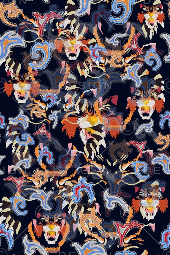 波西米亚印花华亿平台图片