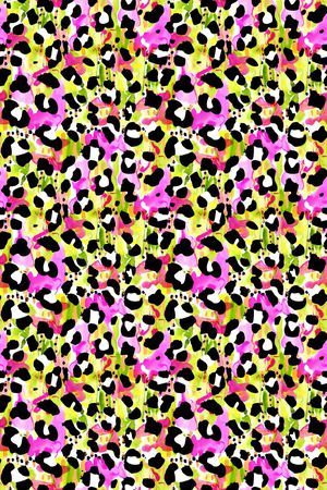 豹纹印花华亿平台图片