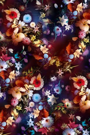 潮流梦幻风印花华亿平台图片