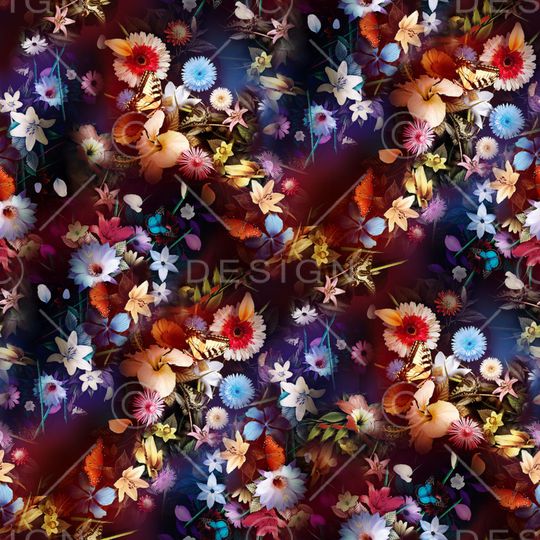 潮流梦幻风印花华亿平台图片