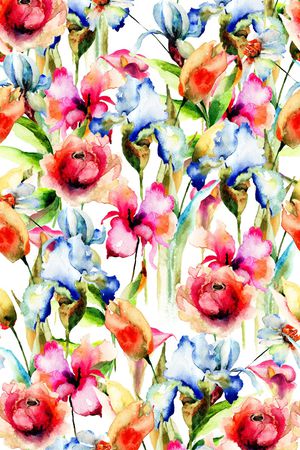 乱花印花华亿平台图片