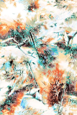 数码花大气抽象印花华亿平台图片