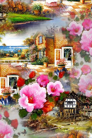 小屋印花华亿平台图片