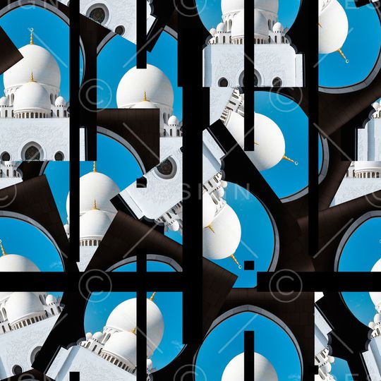 几何印花华亿平台图片