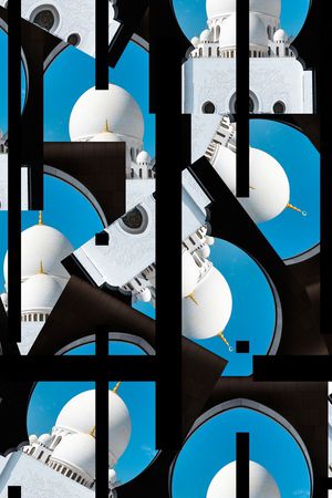 几何印花华亿平台图片