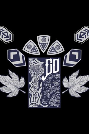 胸花图案印花华亿平台图片