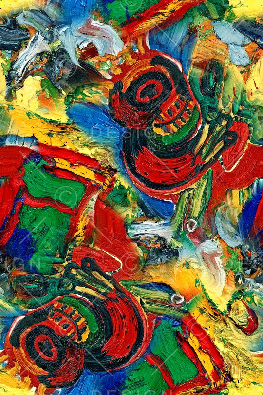 抽象印花华亿平台图片