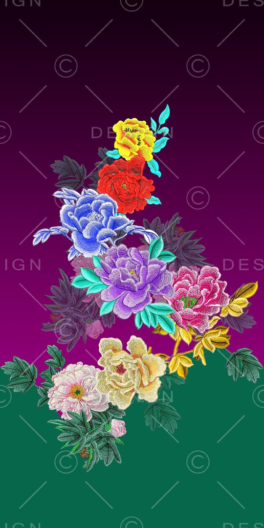 中国风印花华亿平台图片