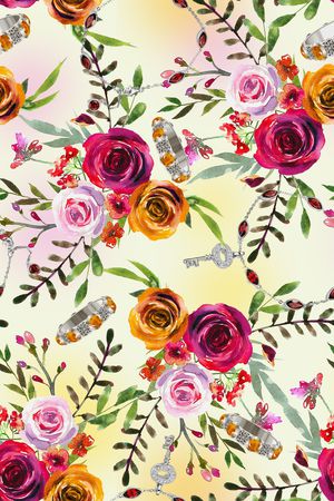 手绘印花华亿平台图片