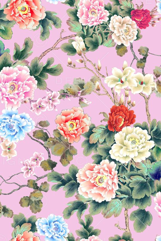 中国风印花华亿平台图片