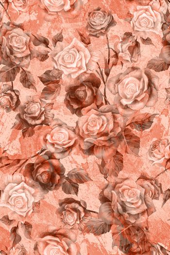 758356-手绘花卉岩石底纹