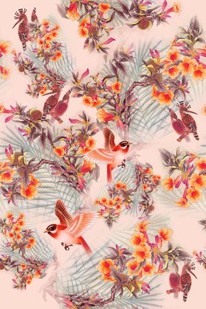 花朵印花华亿平台图片