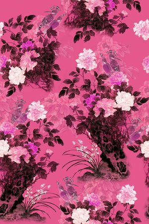 花朵印花华亿平台图片