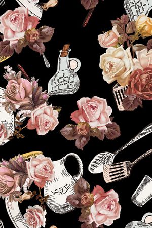 女装手绘花卉印花华亿平台图片