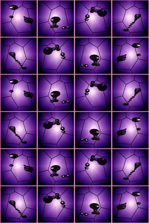 几何变换T恤卫衣外套玫瑰紫黑色印花华亿平台图片