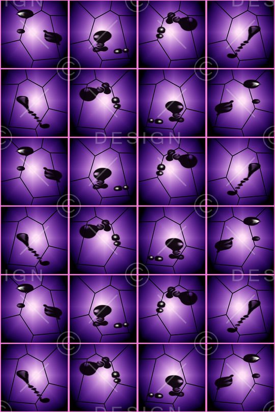 几何变换T恤卫衣外套玫瑰紫黑色印花华亿平台图片