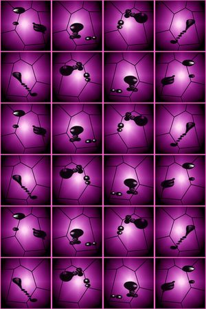 几何变换T恤卫衣外套玫瑰紫黑色印花华亿平台图片