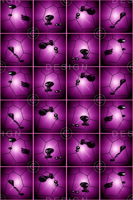 几何变换T恤卫衣外套玫瑰紫黑色印花华亿平台图片