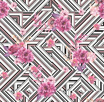 几何印花华亿平台图片