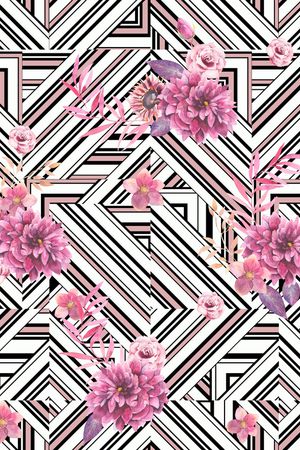 几何印花华亿平台图片