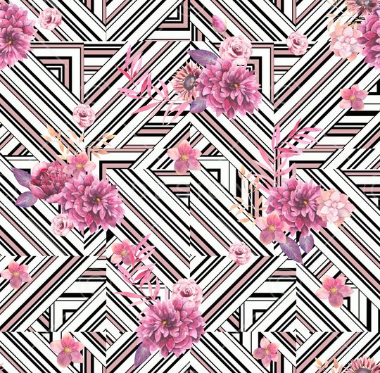 几何印花华亿平台图片